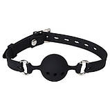 Кляп із силіконовою кулькою Erospace Wild Play Mouth Gag With Silicone Ball C14 🌑, фото 4