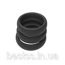 Набір із трьох силіконових ерекційних кілець Erospace Men’s Play Set Of 3 Cock Rings B9, фото 3