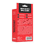 Кляп із затискачами на соски Erospace Wild Play Mouth Gag With Nipple Clamps C15, фото 8