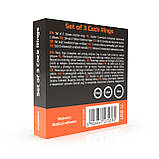 Набір із трьох силіконових ерекційних кілець Erospace Men’s Play Set Of 3 Cock Rings B7, фото 7