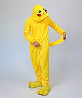 Пижама кигуруми Пикачу детская и подростковая домашняя kigurumi с покемоном жёлтый (2010)