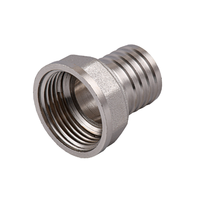 Штуцер для шланга 1" ВР х 25 мм, нікельована латунь