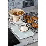 Кухонні ваги Adler AD 3177w, до 10 кг, точність 1 г, сенсорне керування, LED-дисплей, USB Type-C, скляна платформа, фото 2