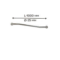 Поручень для людей з інвалідністю (МГН) на стіну у ванну INVO, ламана, розмір 1000 мм, D труби - 25 мм