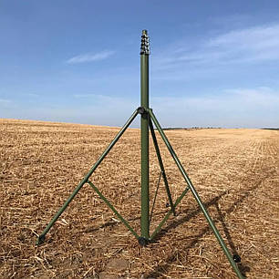 Телескопічна щогла (мачта) для 4G антени з триногами 12.5 метрів, фото 2