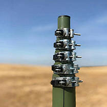 Телескопічна щогла (мачта) для 4G антени з триногами 12.5 метрів, фото 3