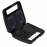 Сендвічниця Adler AD 3079, 1200 Вт, антипригарне покриття, чорна, фото 2