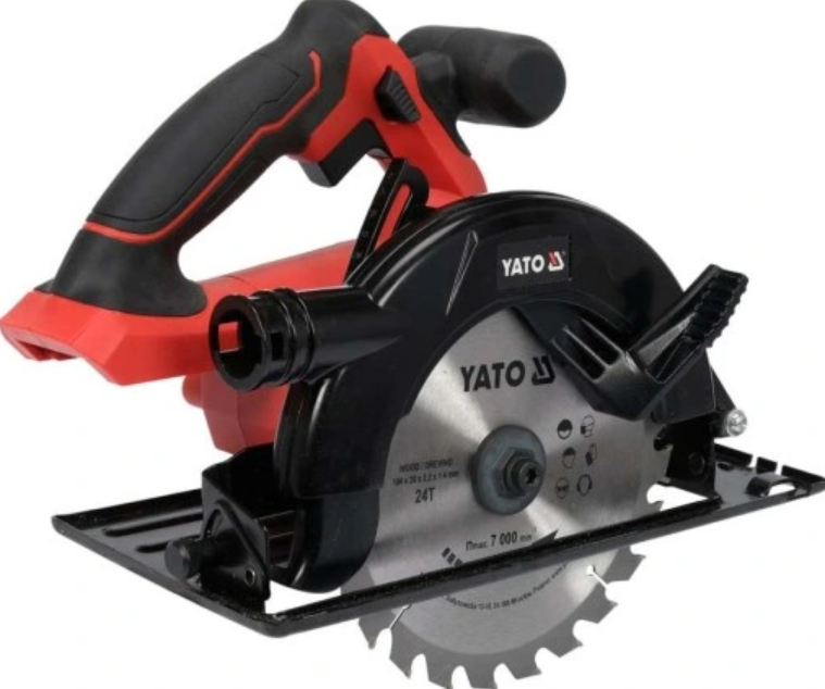 Акумуляторна циркулярна пилка 185мм YATO YT-82809 без акумулятора, фото 1