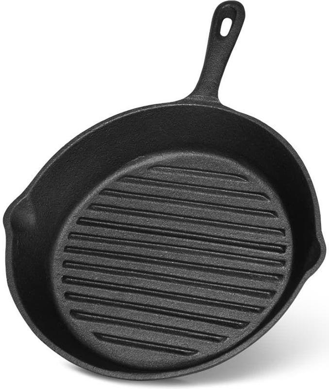 Сковорода-гриль Fissman Naestved кругла 26х5см mebelime, чавун, фото 1