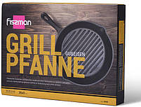 Сковорода-гриль Fissman Naestved кругла 26х5см mebelime, чавун, фото 3