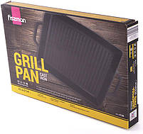 Сковорода-гриль чавунна Fissman Naestved 32.5х27х4см mebelime з литими ручками, фото 3