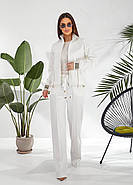 Жіночий брючний трикотажний костюм на блискавці (р.42-44,46-48) Туреччина, фото 2