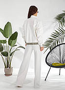 Жіночий брючний трикотажний костюм на блискавці (р.42-44,46-48) Туреччина, фото 4