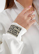 Жіночий брючний трикотажний костюм на блискавці (р.42-44,46-48) Туреччина, фото 6