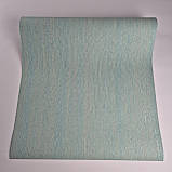 Шпалери вінілові 0.53 × 10.05 м Marburg 82079, бірюзові для спальні, вітальні, кабінету, фото 4