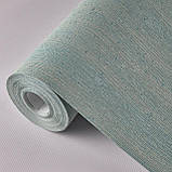 Шпалери вінілові 0.53 × 10.05 м Marburg 82079, бірюзові для спальні, вітальні, кабінету, фото 5