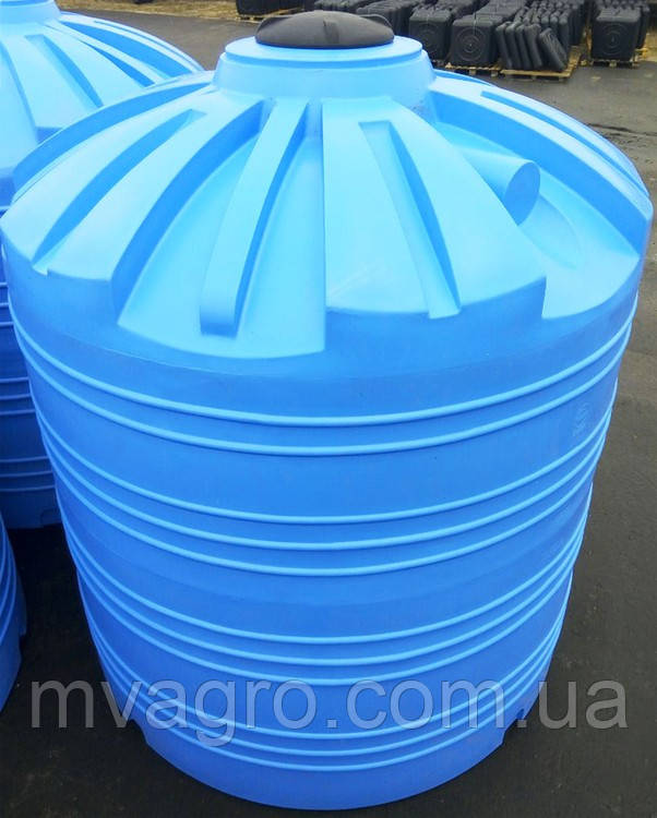 Ємність V-10000, харчова пластикова бочка, бак для води, фото 1