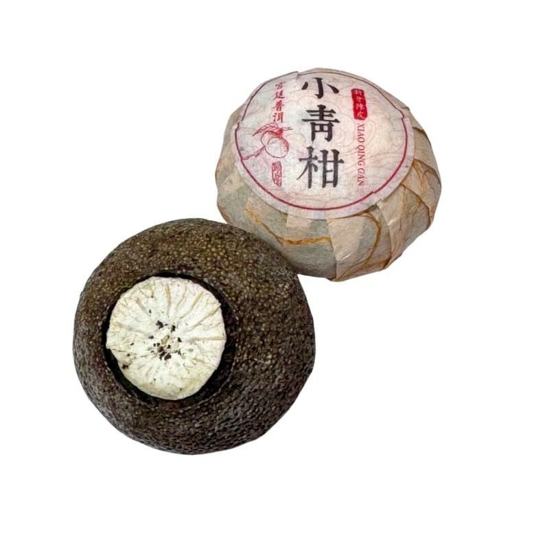 Китайський чай шу пуер в мандарині чорний пресований 10 г