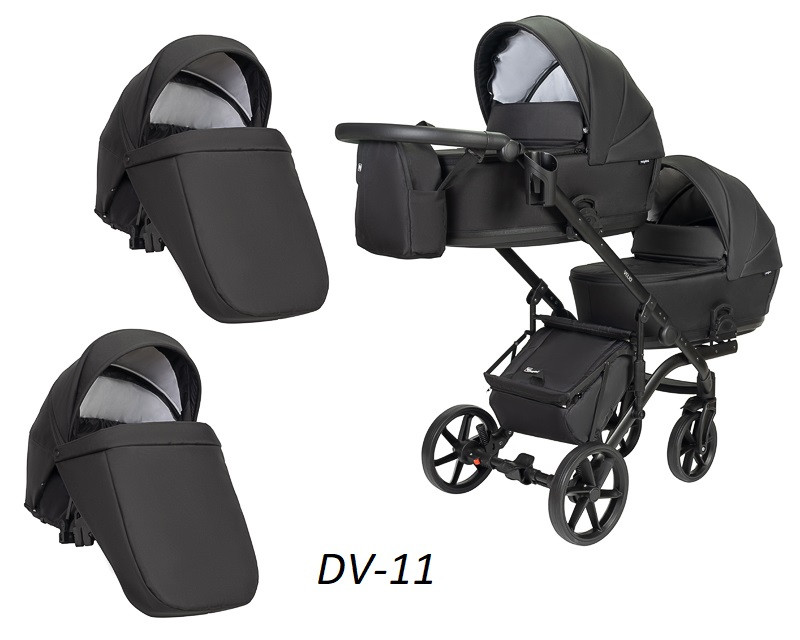 Дитяча універсальна коляска 2 в 1 для двійні "Velio Duo", фото 1