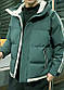 Куртка чоловіча зимова для хлопчика підлітка зелена, фото 2
