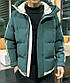 Куртка чоловіча зимова для хлопчика підлітка зелена, фото 3