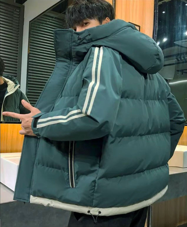 Куртка чоловіча зимова для хлопчика підлітка зелена, фото 1