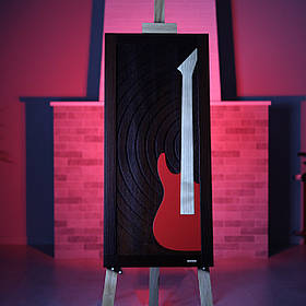 Настінне панно з дерева "Red Resonance" ручної роботи від майстерні "TSisar arT"