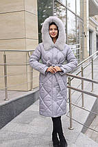 Жіноче зимове пальто з капюшоном ПВ-391 р-ри 42–58, фото 2