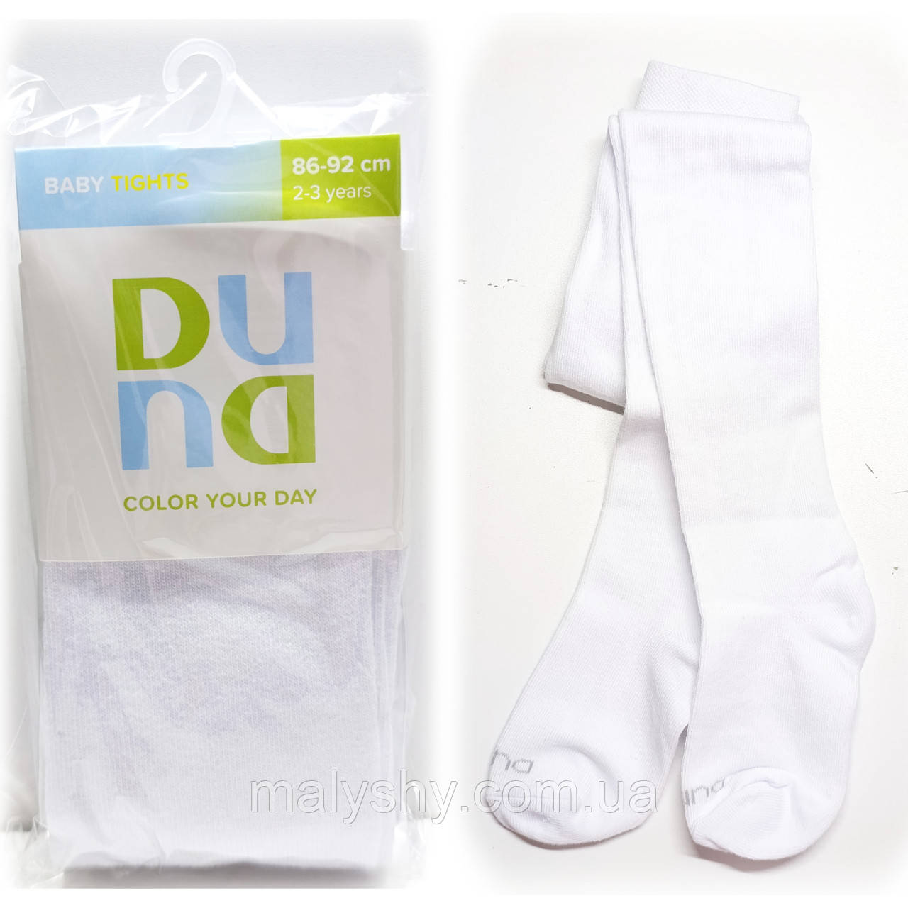 Колготки дитячі демісезонні 86-92, 52, 14-16 ТМ Duna Дюна / 4398-1000-білий / весна-осінь, фото 1