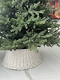 Кошик під ялинку у білому кольорі D-65см, фото 4
