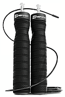 Скакалка швидкісна з підшипниками та м'якою рукояткою Hop-Sport HS-P030JR чорна