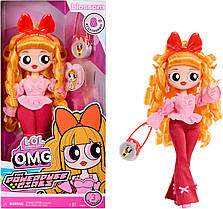 Набір із великою лялькою ЛОЛ ОМГ Суперкрошка Блоссом LOL Surprise OMG The Powerpuff Girls Doll — Blossom