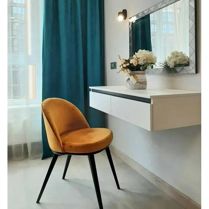 Стілець "Клара" Чорний, Тканина Жасмін 41, фото 1