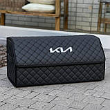 Органайзер у багажник з логотипом KIA з екошкіри, чорний, 65 см, автомобільний органайзер, фото 4