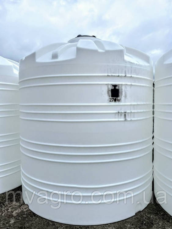 Ємність V-10000Е, пластикова бочка, бак для води та КАС, фото 1