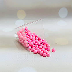 Рисові кульки для кондитерських виробів рожевий діамант, 7 мм, 20 г