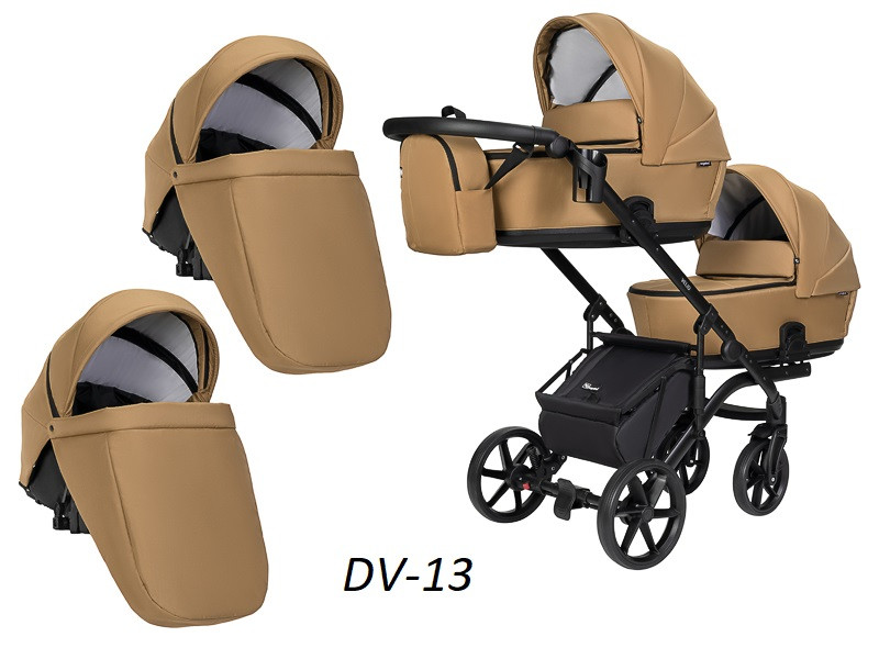 Дитяча універсальна коляска 2 в 1 для двійні "Velio Duo", фото 1