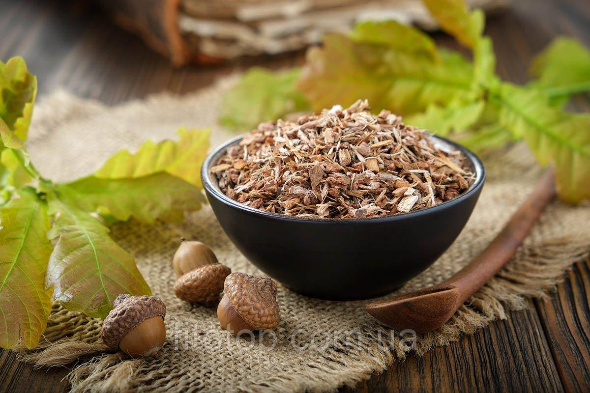 Кора дуба сушена подрібнена 500г, фото 1