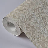 Шпалери вінілові 0.53 × 10.05 м Marburg 80544, бежеві для спальні, вітальні, кабінету, фото 3