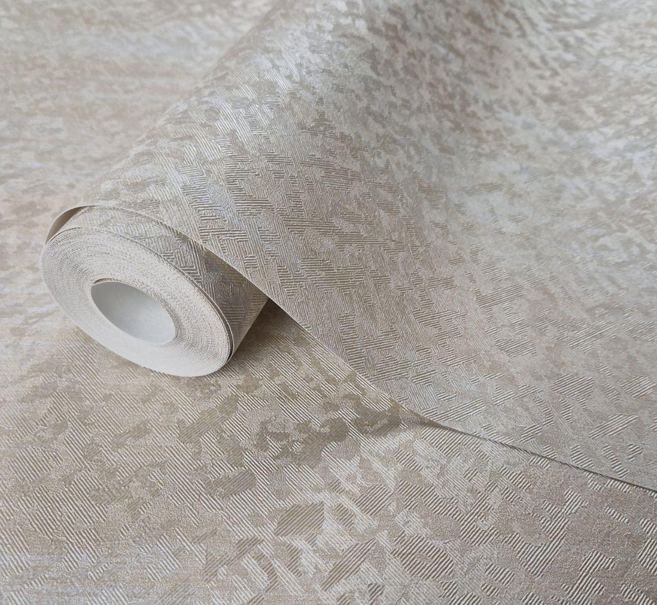 Шпалери вінілові 0.53 × 10.05 м Marburg 80544, бежеві для спальні, вітальні, кабінету, фото 1