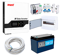 Комплект резервного живлення Must Рower PV18-1512VPM 1500W (АКБ GEL 1200Wh)