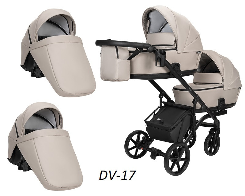 Дитяча універсальна коляска 2 в 1 для двійні "Velio Duo", фото 1