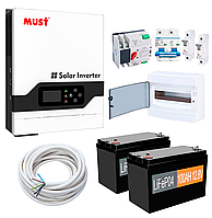 Комплект резервного живлення Must Рower PV18-3224VPM 3200W (АКБ 2 х LiFePO4 1280Wh)