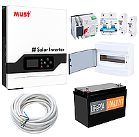 Комплект резервного живлення Must Рower PV18-3224VPM 3200W (АКБ LiFePO4 2400Wh)