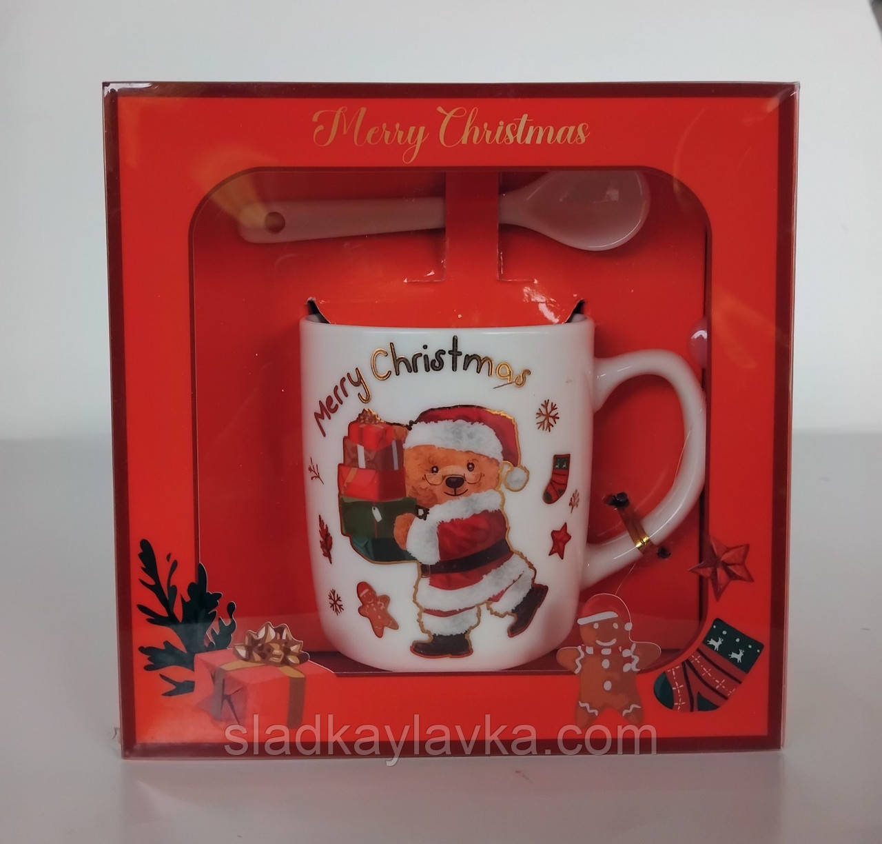 Сувенир Чашка Новогодняя 14*14*7,5 1 шт, фото 1