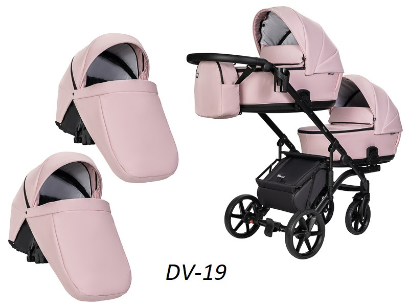 Дитяча універсальна коляска 2 в 1 для двійні "Velio Duo", фото 1