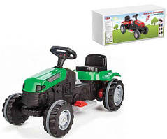Трактор "Pilsan" (акумулятор 6V, регульоване сидіння, колеса з гумовими накладками) зелений