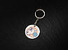 Металевий брелок з УФ-друком двосторонній. Знак Зодіаку "Лев" 40мм., фото 2