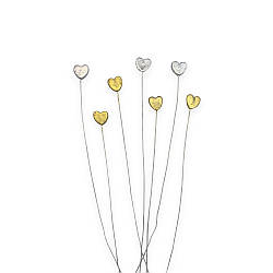 Набір цукрових прикрас "Міні сердечка мікс" 7 шт