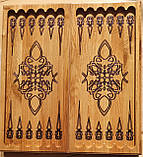 Нарди дерев'яні із зображенням Скорпіона 50х46см, фото 2